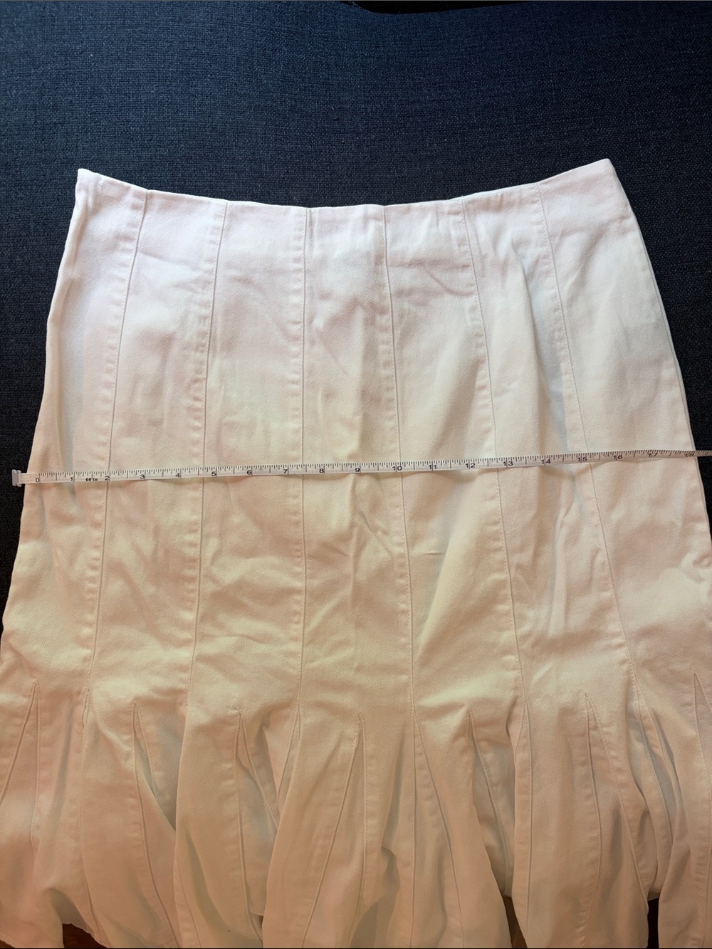 Vintage Ralph Lauren Jeans co Denim Flared Midi Skirt— EUC — Size 6 - Picture 7 of 7